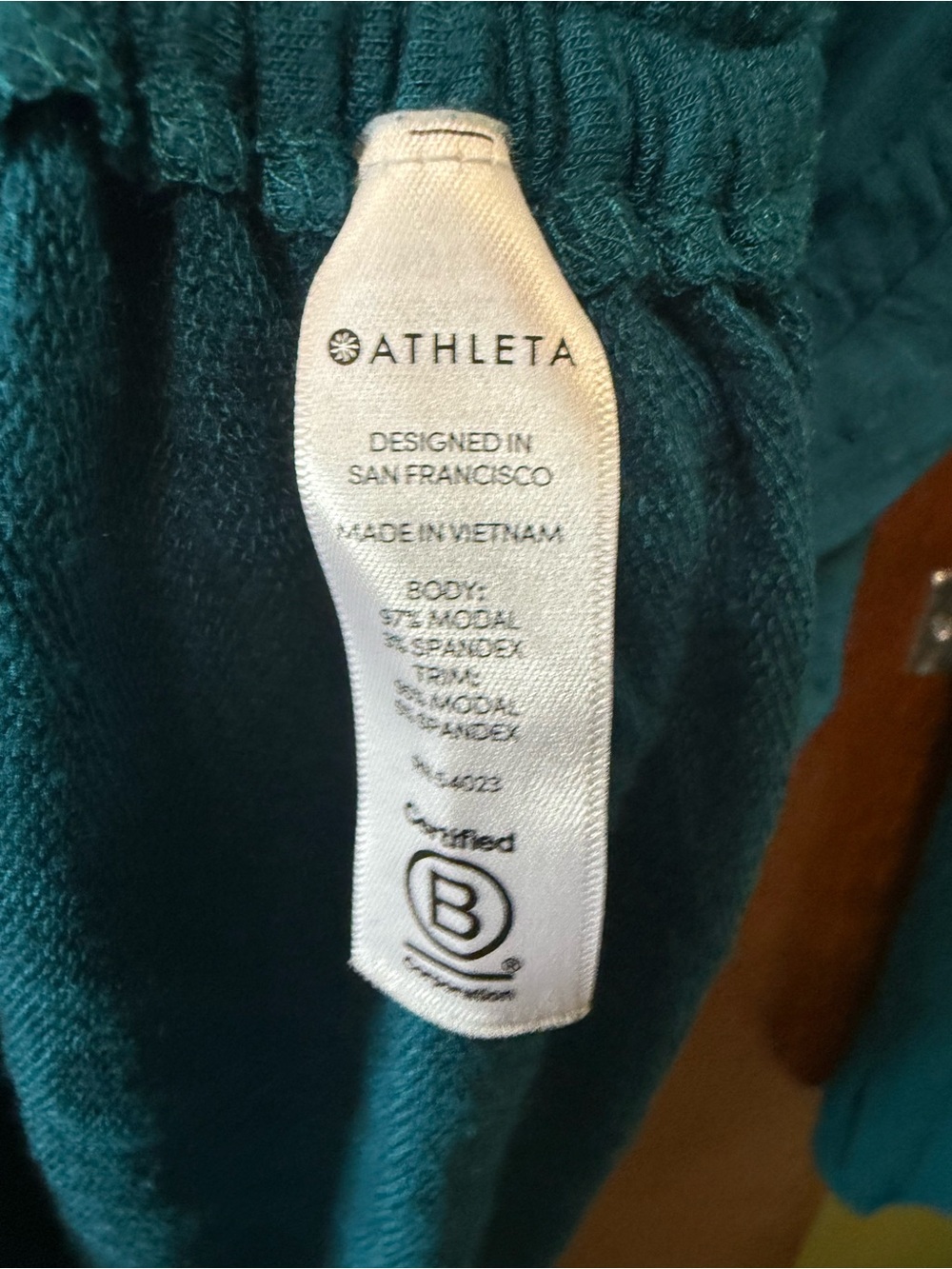 Athleta Teal Crewneck Long Sleeve Top - Picture 3 of 5